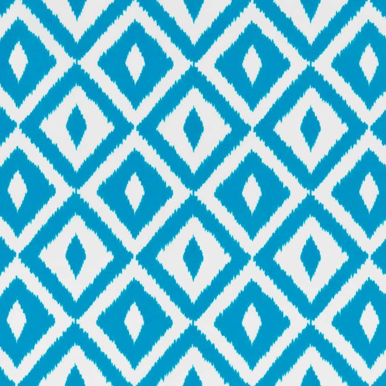 Blue Performance Pet Friendly Diamond Geometric Print Upholstery Fabric by The Yard - SKU: Belize Lagoon